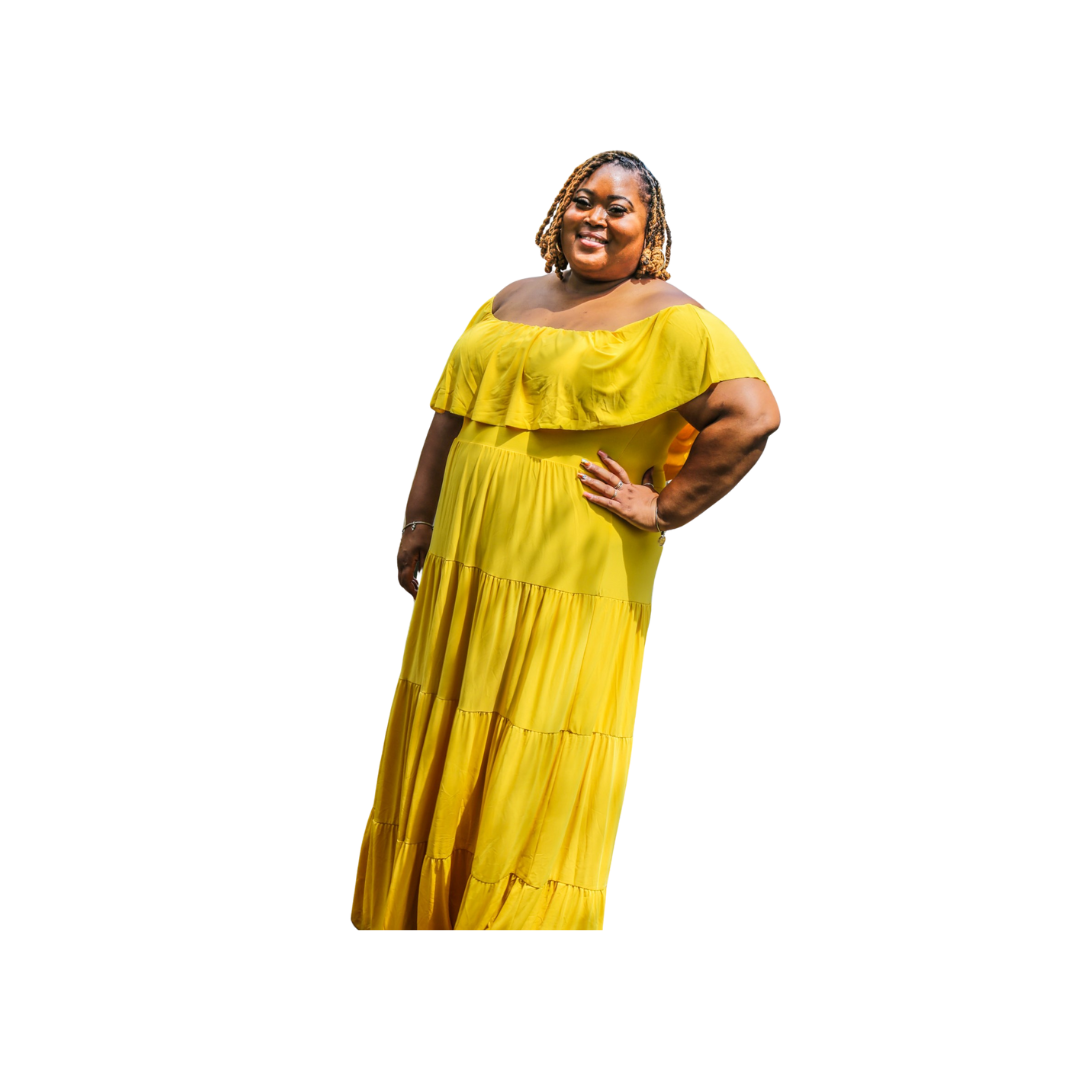 Yellow Tiered Maxi Dress